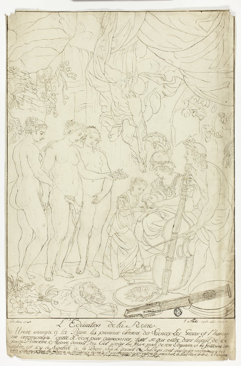 Éducation de Marie de Médicis - Nicolas Pierre Loir