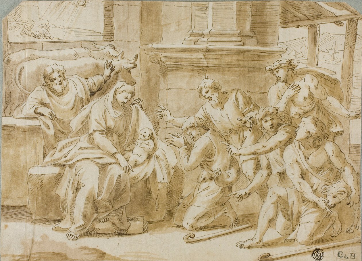 Adoration des bergers - Nicolas Poussin