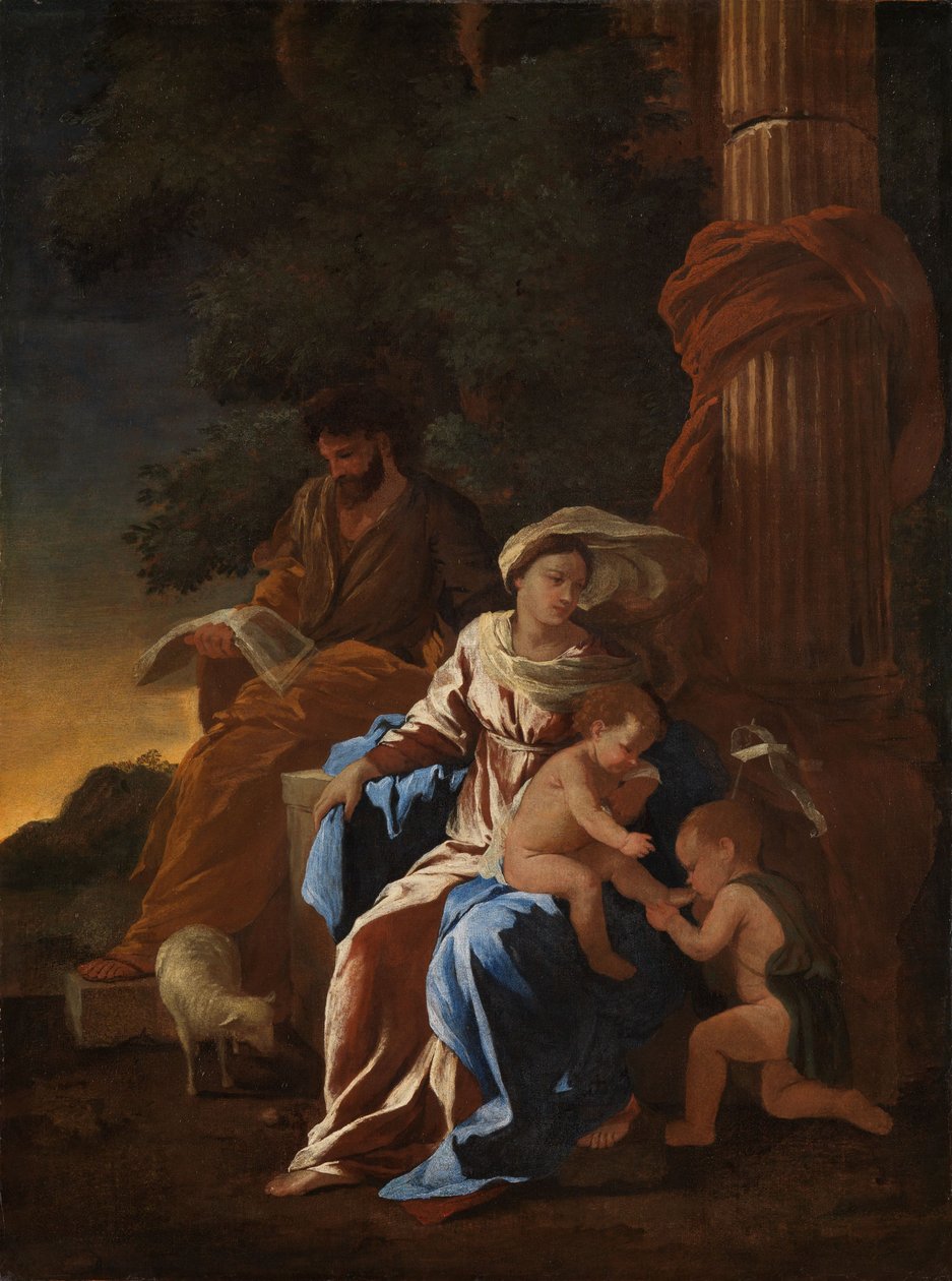 La Sainte Famille avec saint Jean enfant - Nicolas Poussin