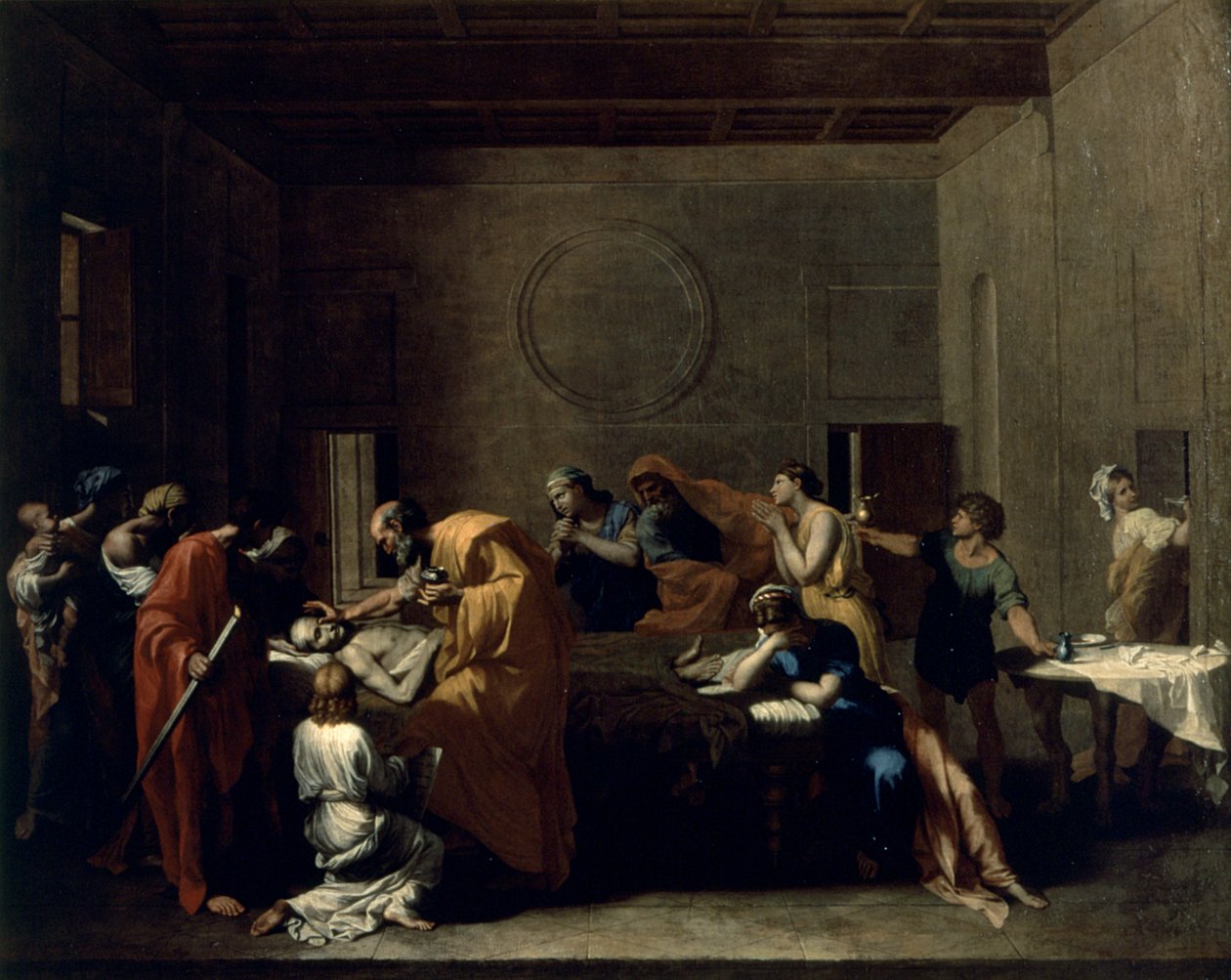 Extrême-onction, c.1638-40 - Nicolas Poussin