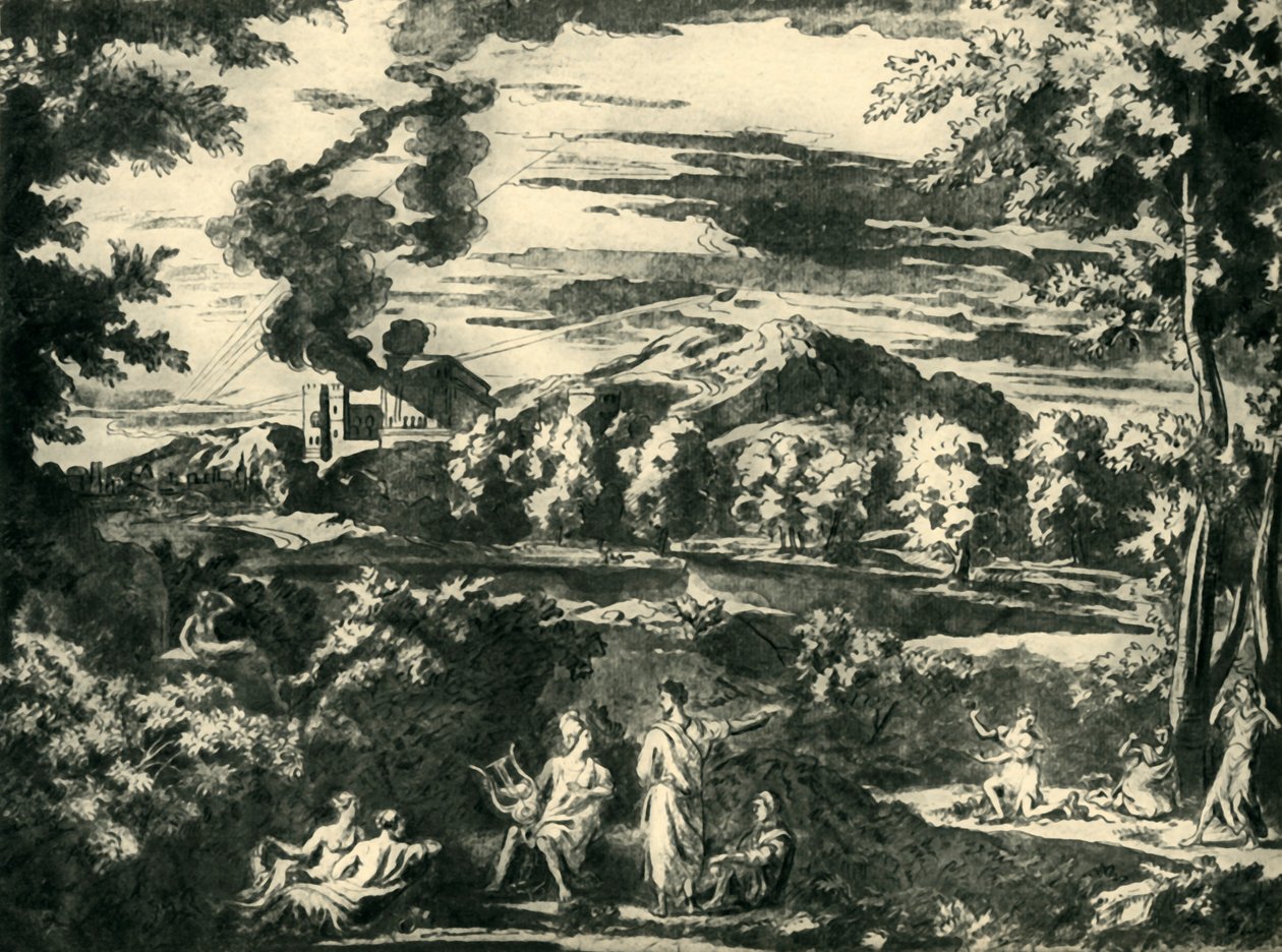 Paysage avec Orphée et Eurydice, milieu du XVIIe siècle, 1943 - Nicolas Poussin