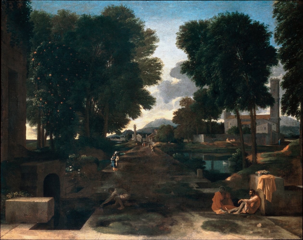 Une route romaine - Nicolas Poussin