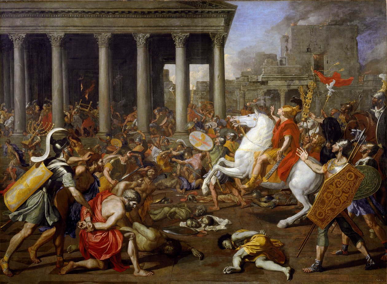 La destruction des temples de Jérusalem par Titus - Nicolas Poussin