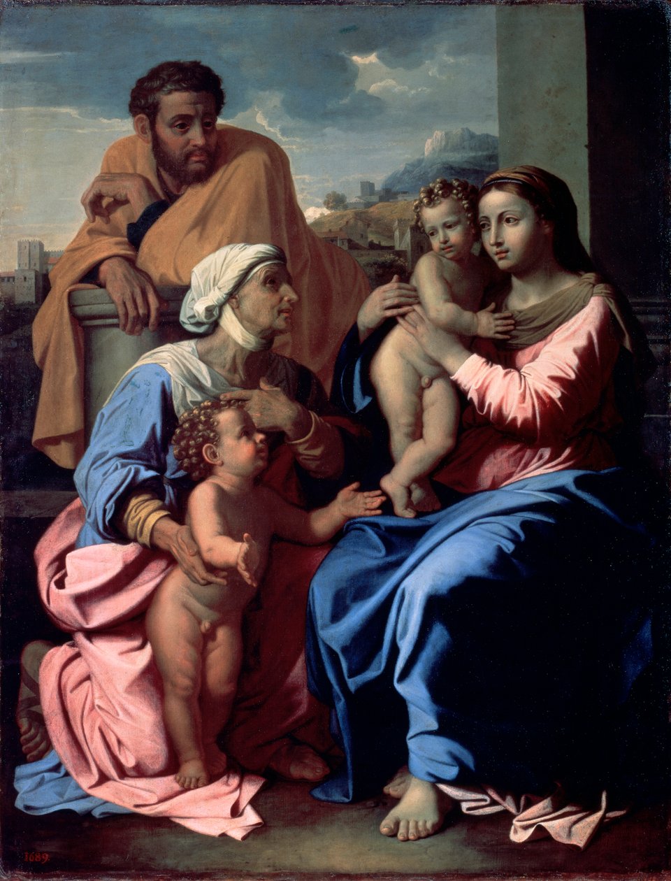 La Sainte Famille avec Jean-Baptiste et Sainte Élisabeth, 1644-1655 - Nicolas Poussin