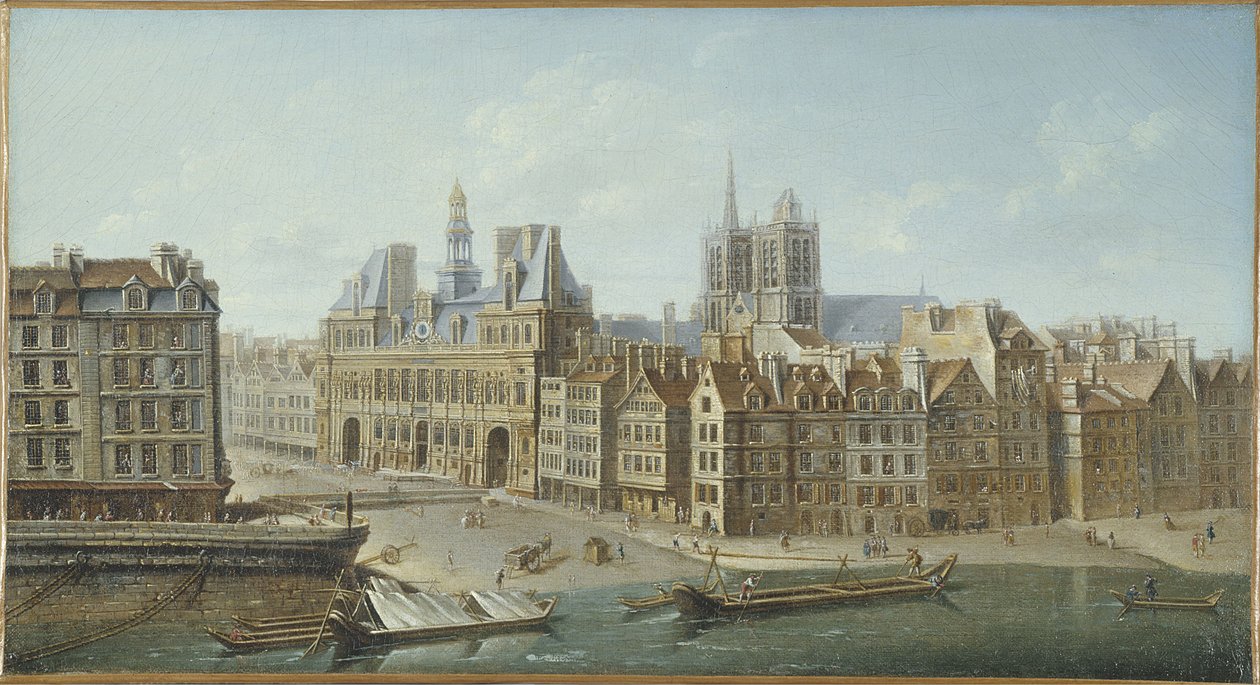 Hôtel de Ville et Place de Grève (maintenant Place de l