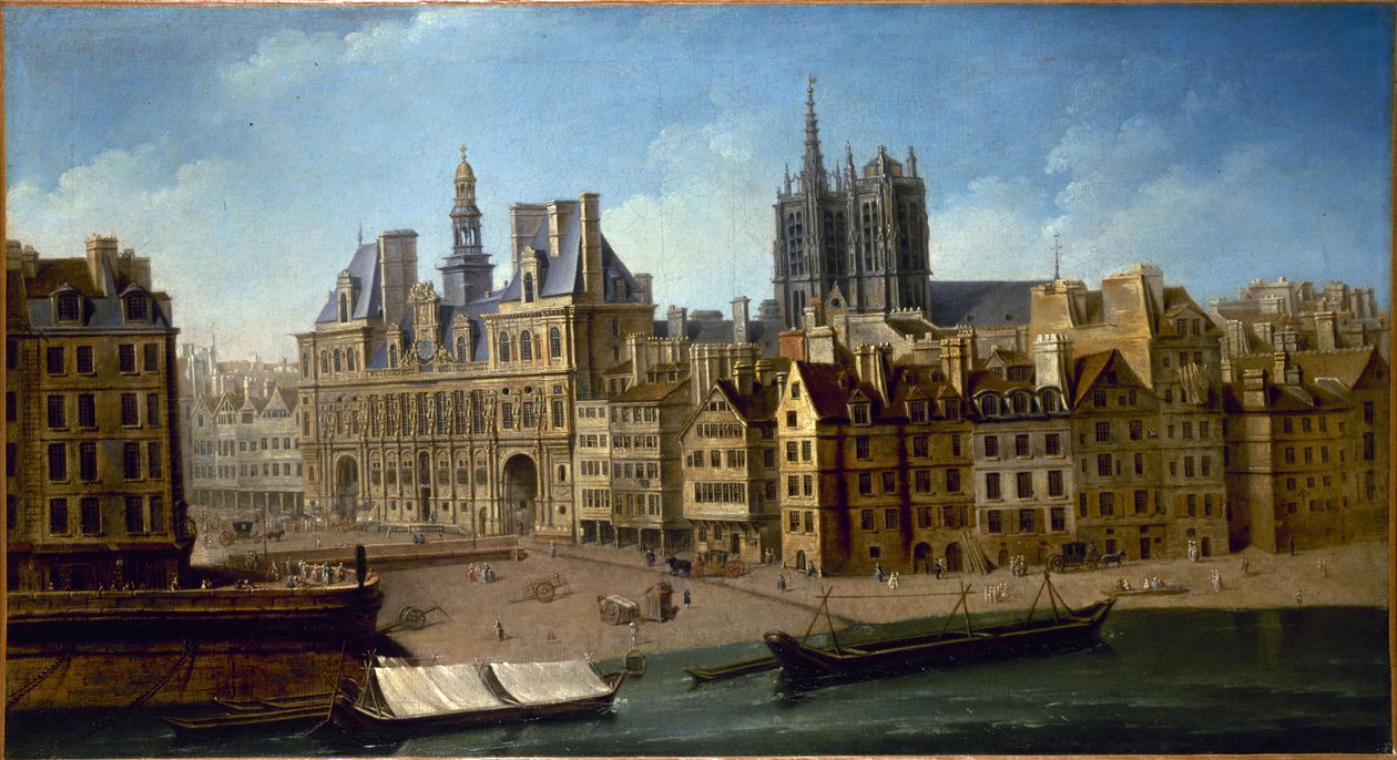 Hôtel de Ville et Place de Grève (maintenant Place de l