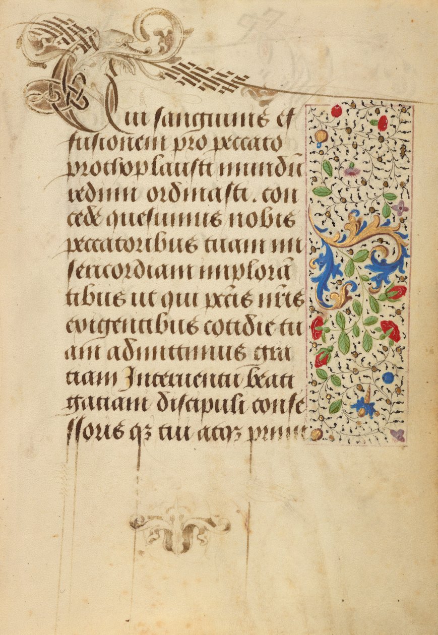 Page de texte décorée - Nicolas Spierinc