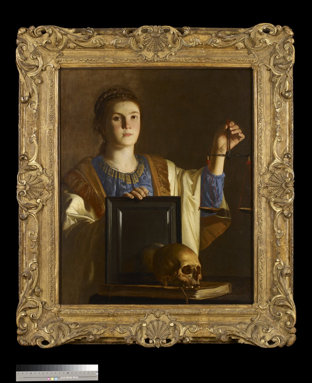 La Vérité présentant un miroir aux vanités du monde, vers 1630 - Nicolas Tournier