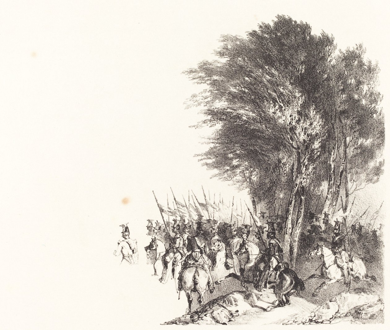 Lanciers en marche - Nicolas Toussaint Charlet