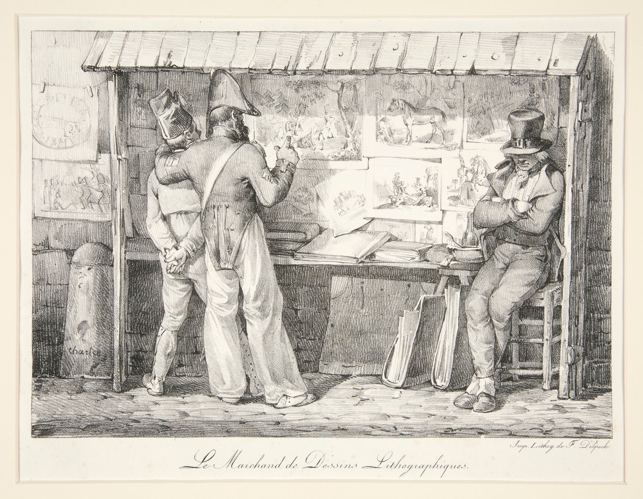 Le Marchand de Dessins Lithographiques - Nicolas Toussaint Charlet