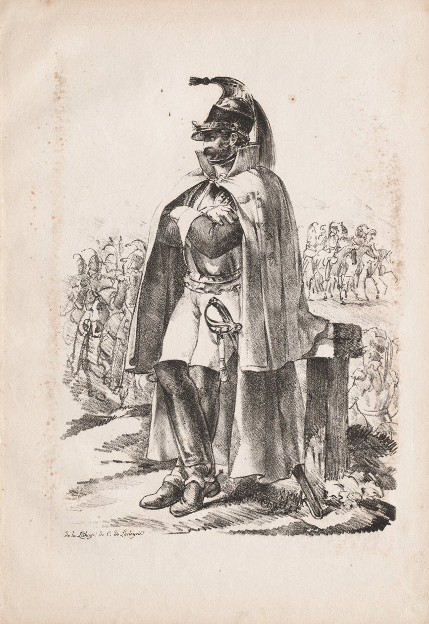 Costumes militaires: Cavalier, 1814-1818 - Nicolas Toussaint Charlet