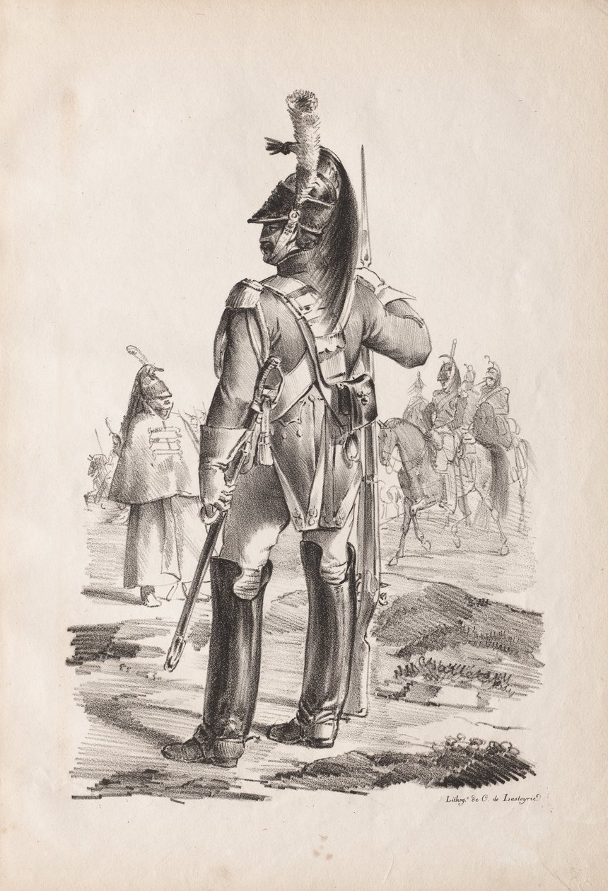 Costumes militaires : Grenadier de la garde royale, 1814-18 - Nicolas Toussaint Charlet