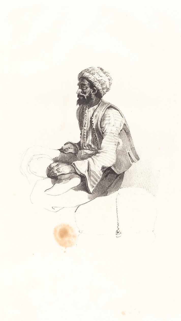 Turc assis - Nicolas Toussaint Charlet
