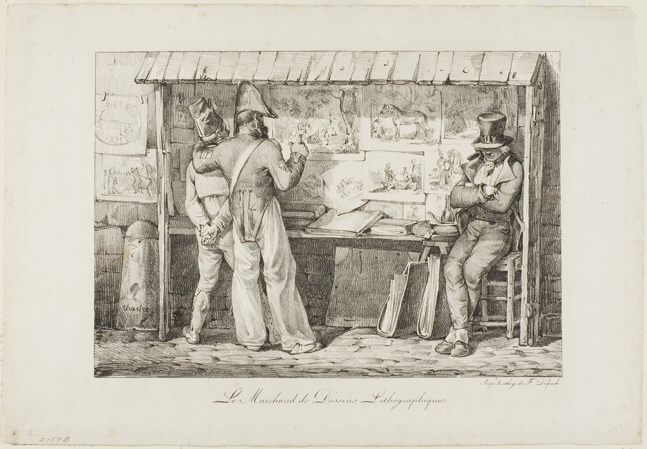Le vendeur de lithographies - Nicolas Toussaint Charlet