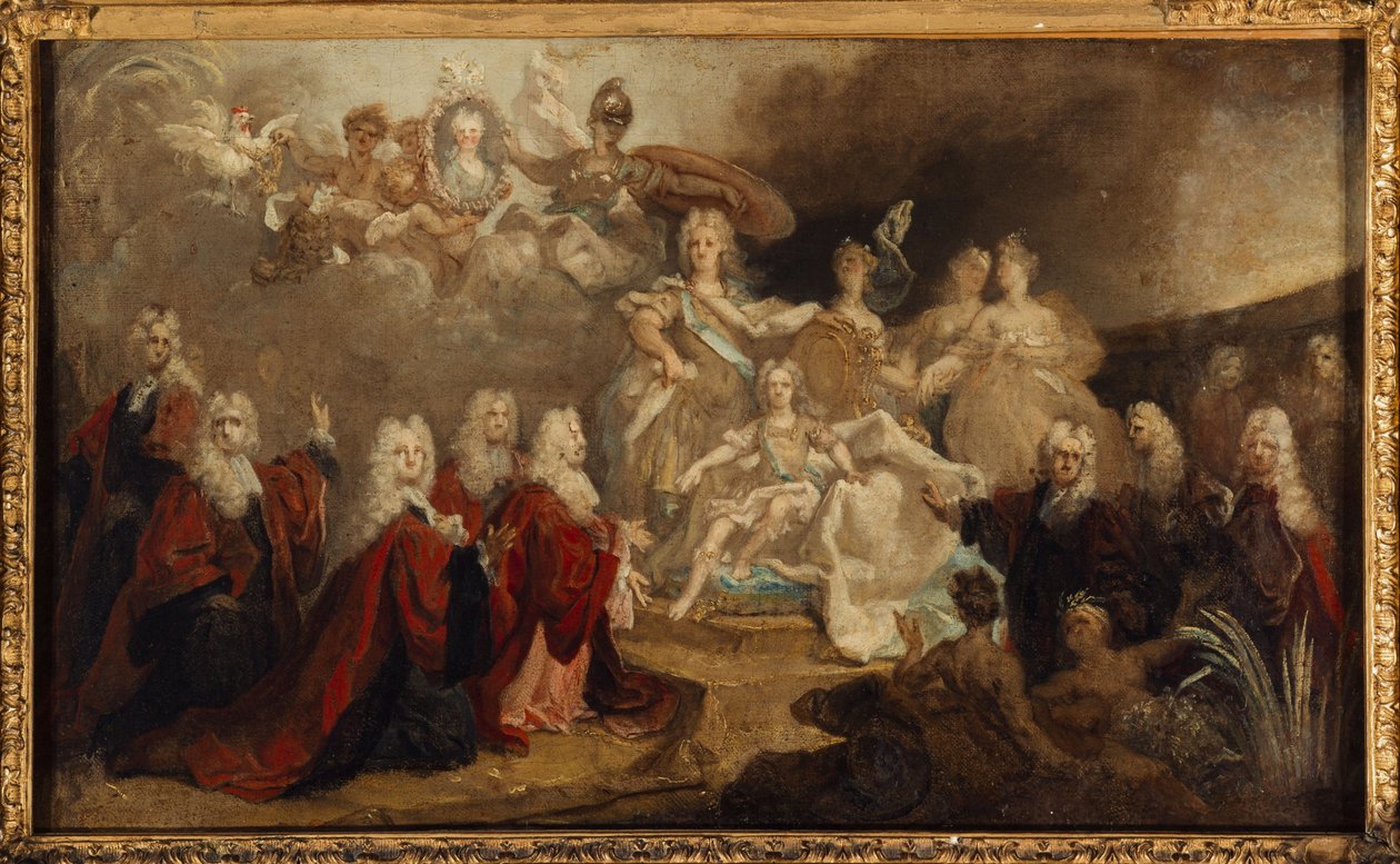 Allégorie des fiançailles de Louis XV avec l