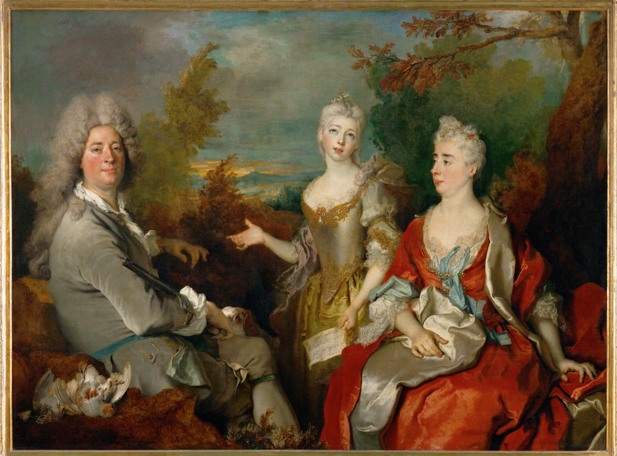 Portrait de famille ... - Nicolas de (workshop) Largilliere