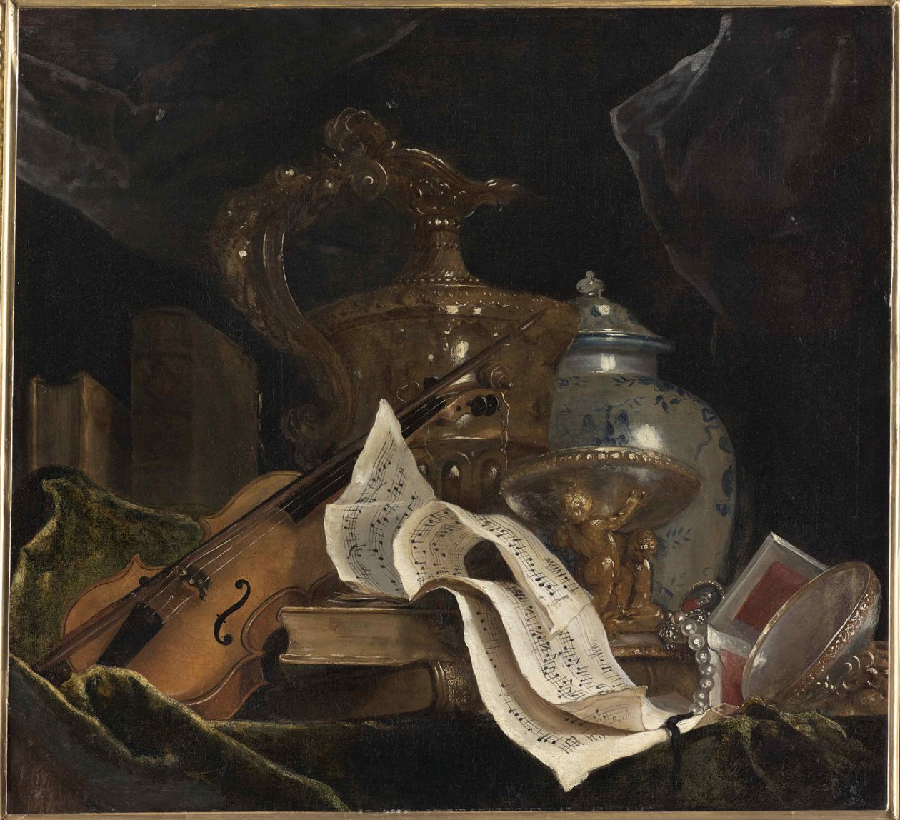 Nature morte avec instrument de musique, 1695-1700 - Nicolas de Largillière