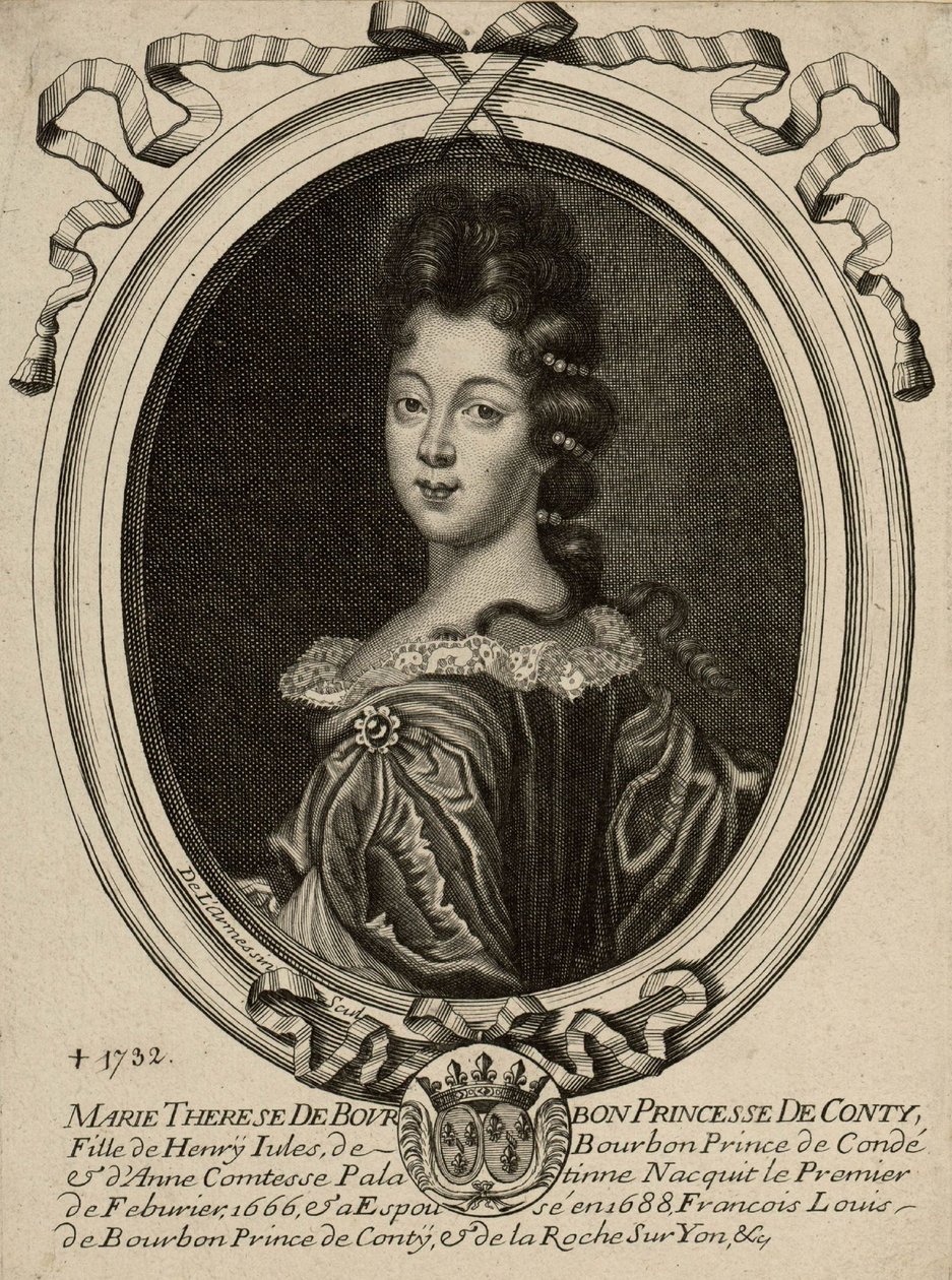 Marie-Thérèse de Bourbon, princesse de Conti - Nicolas de Larmessin