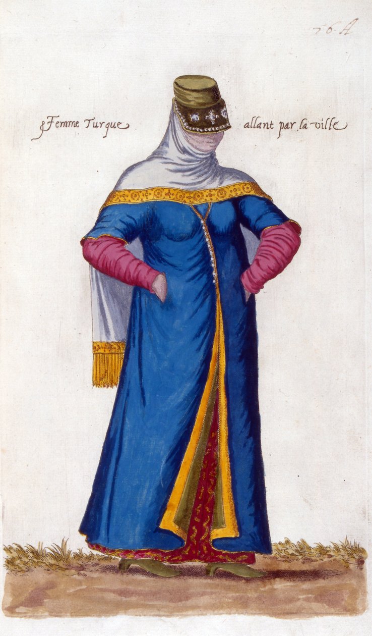 Femme turque avec niqab (illustration) - Nicolas de Nicolay