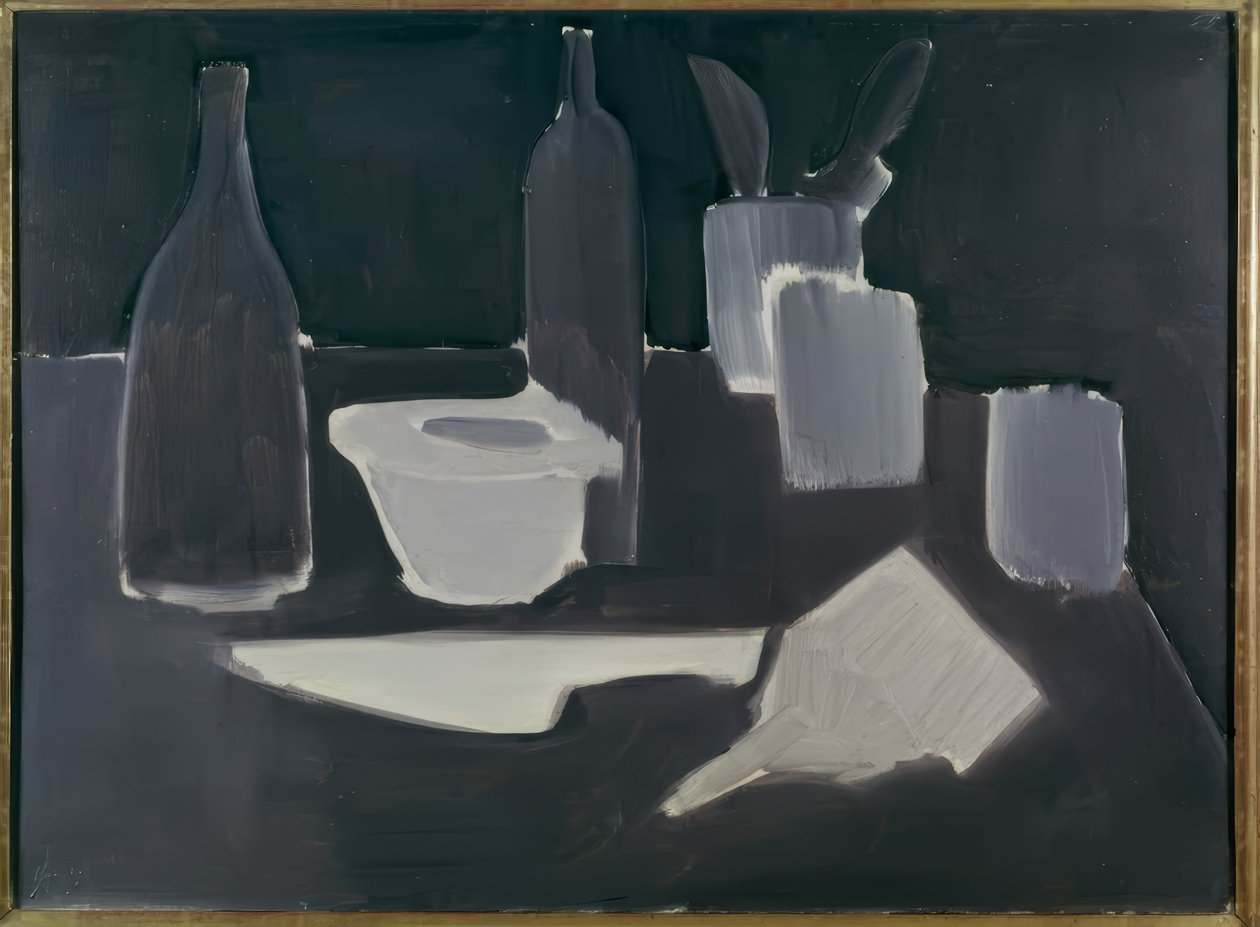 Nature morte, grisaille - Nicolas de Staël