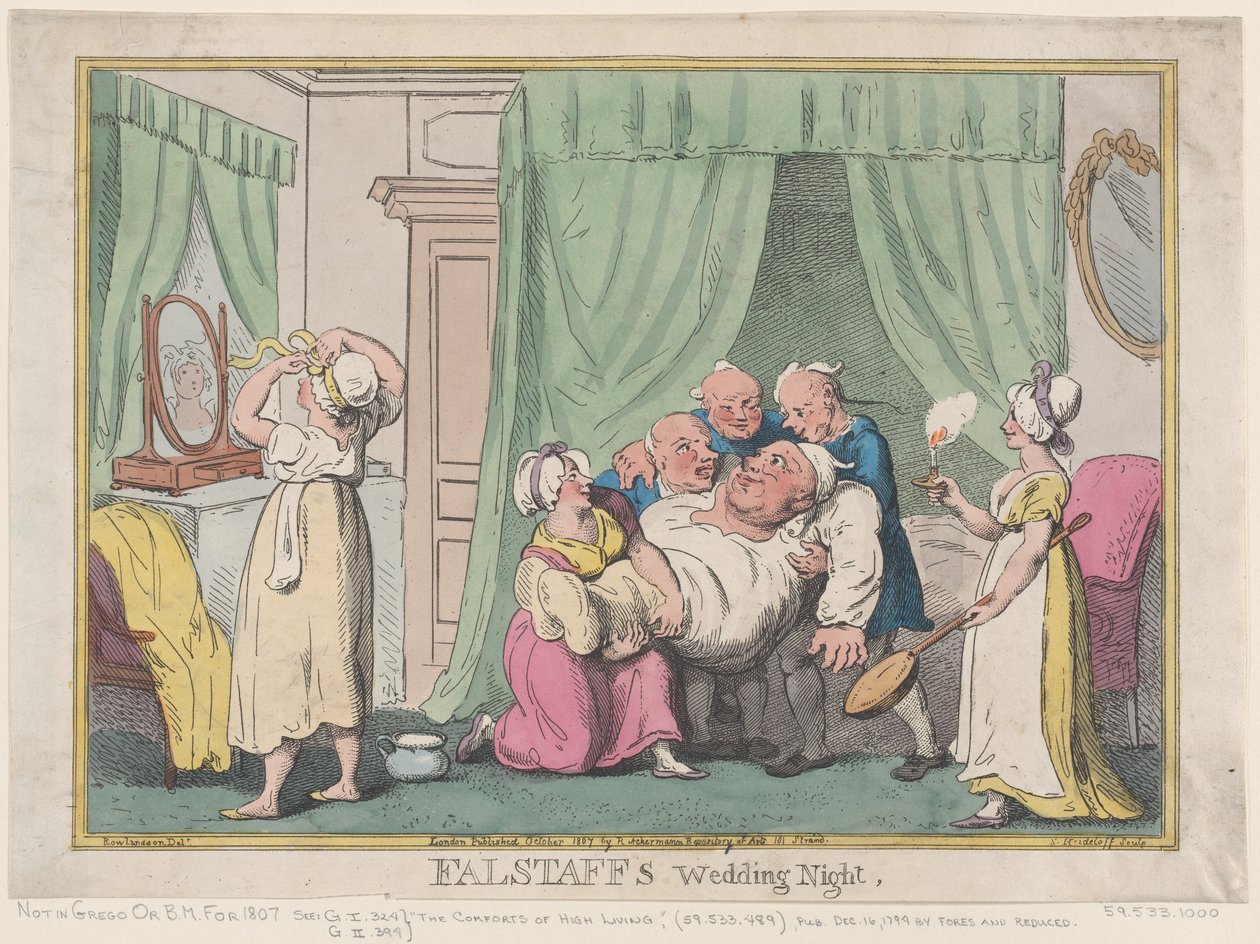 La nuit de noces de Falstaff, octobre 1807 - Nicolaus Heideloff