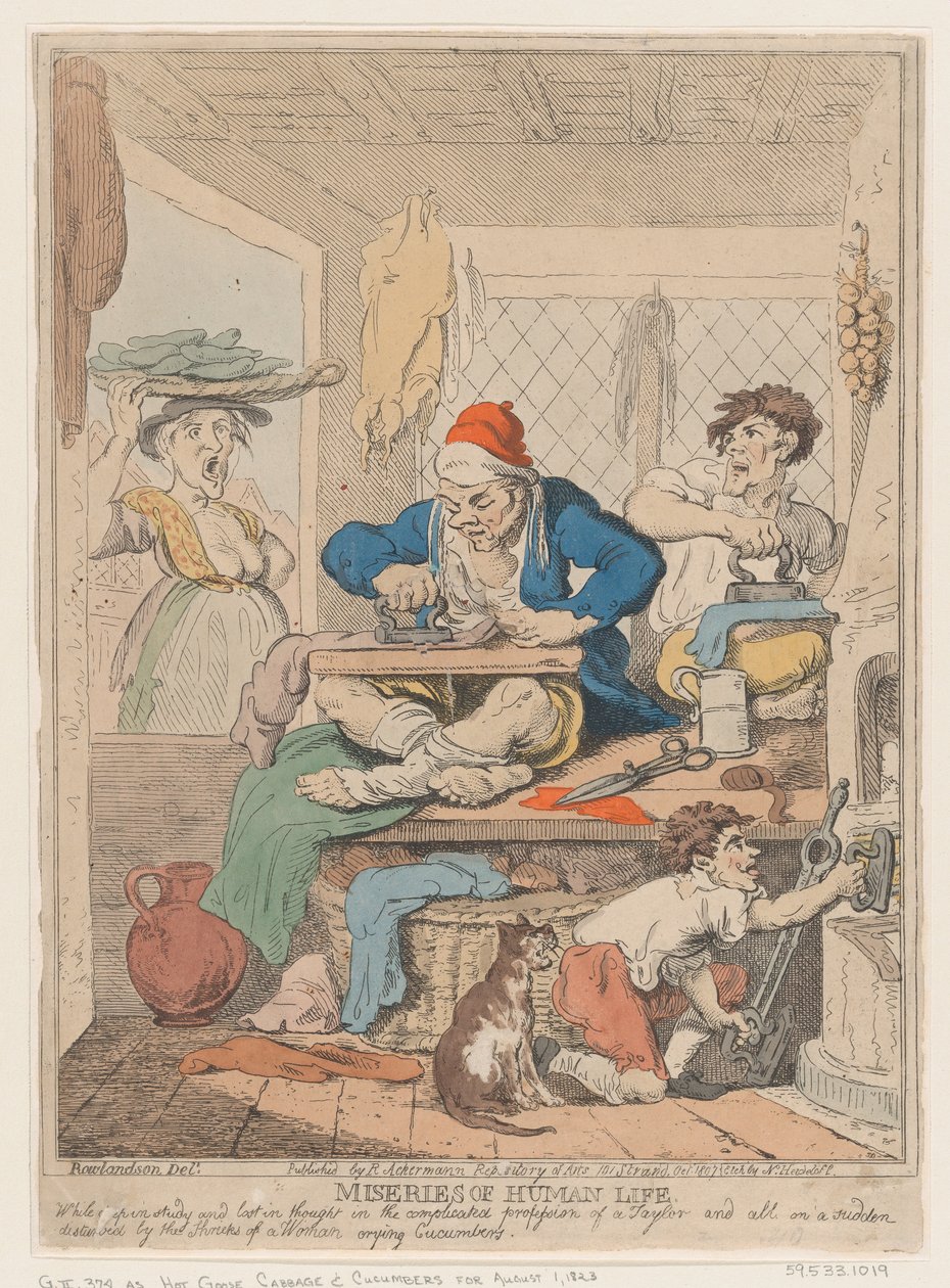Misères de la vie humaine : En pleine étude et perdu dans la pensée complexe..., octobre 1807 - Nicolaus Heideloff