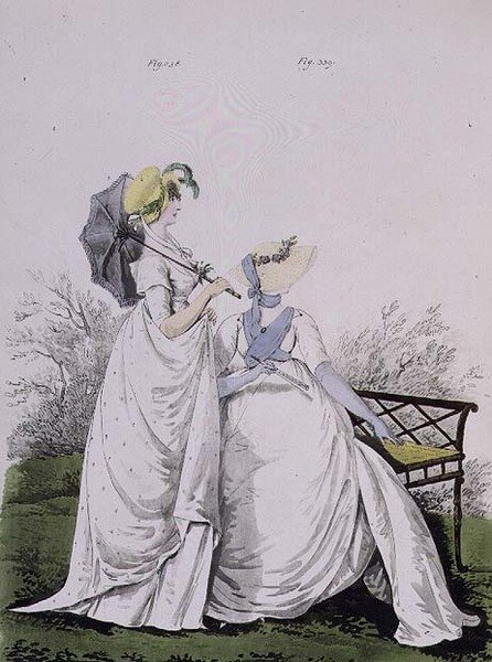 Robes du matin, figs. 338 et 339 de `Galerie de la mode