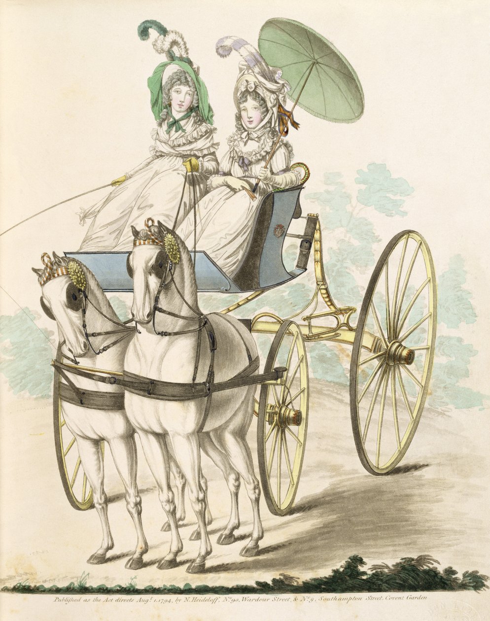 Deux dames, en négligé, prenant l