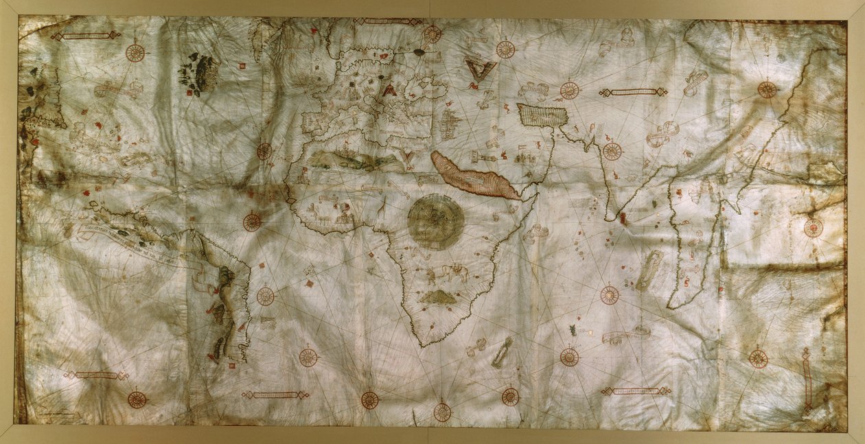 Planisphère de Nicolas de Caverio - Nicolay de Caveri