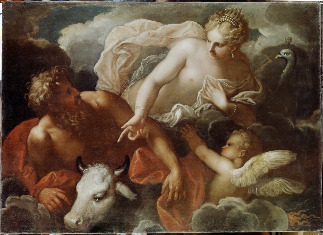 Jupiter, Junon et Io - Nicolo Bambini
