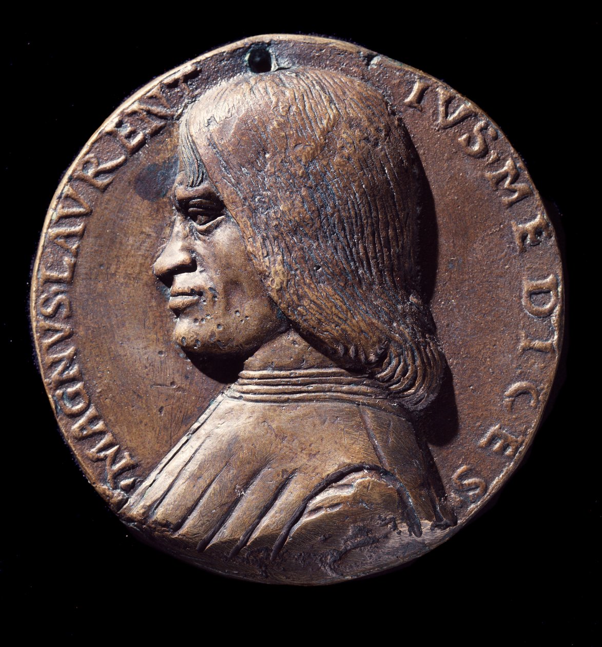 Médaille portrait de Lorenzo de Medici, dit le Magnifique - Nicolo Spinelli