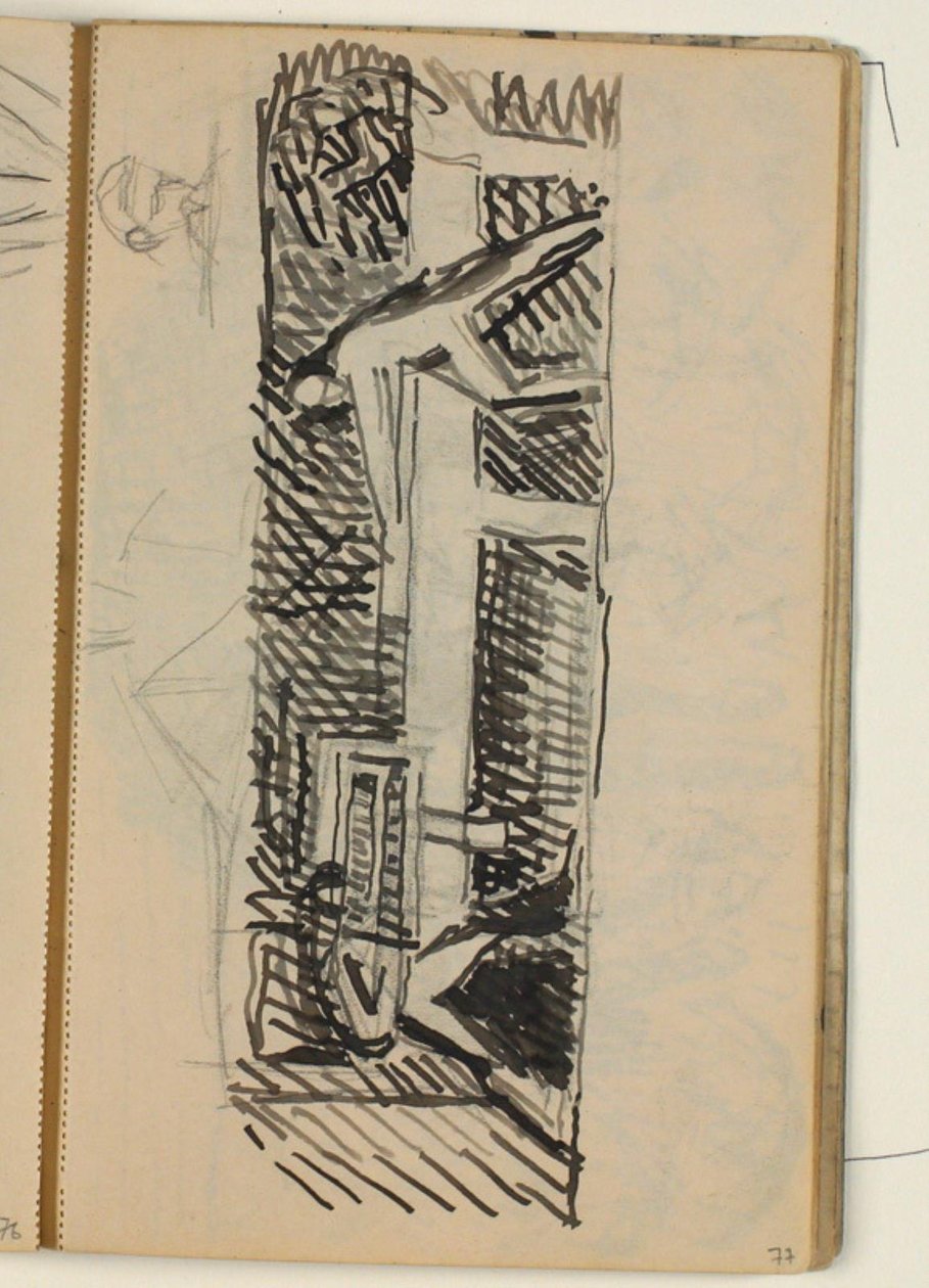 Composition de figures - esquisse pour un relief sur divers métiers? - Niels Larsen Stevns
