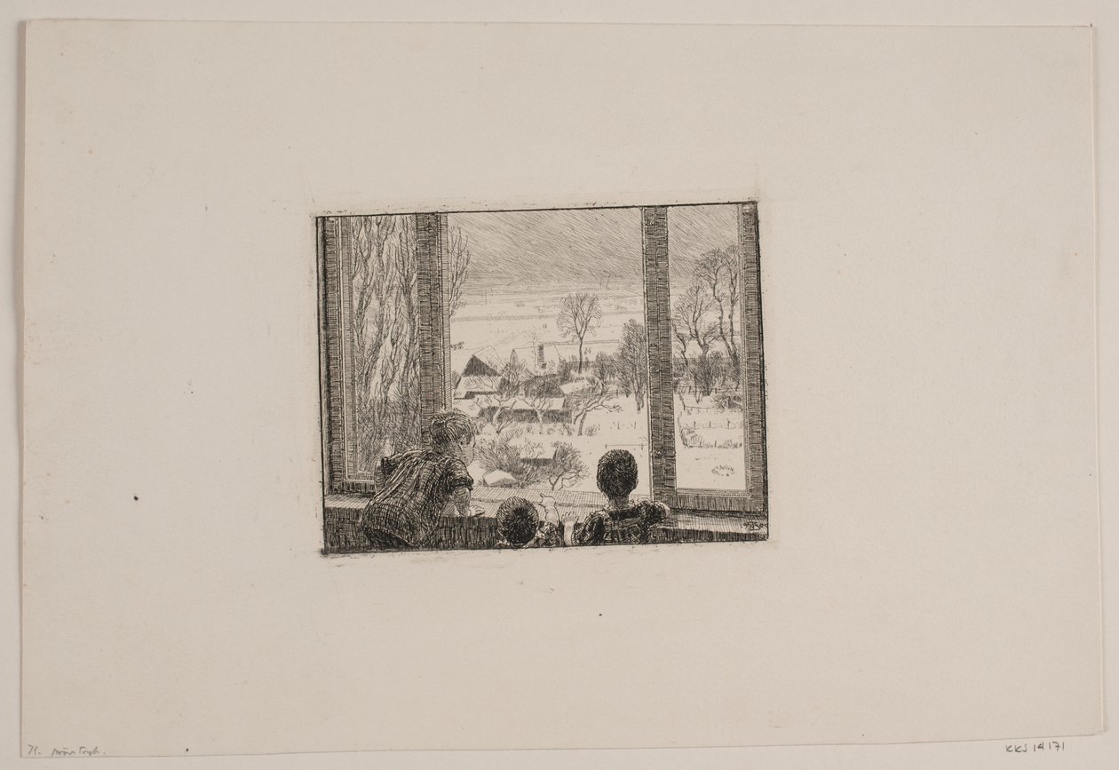 Les enfants à la fenêtre - Niels Skovgaard