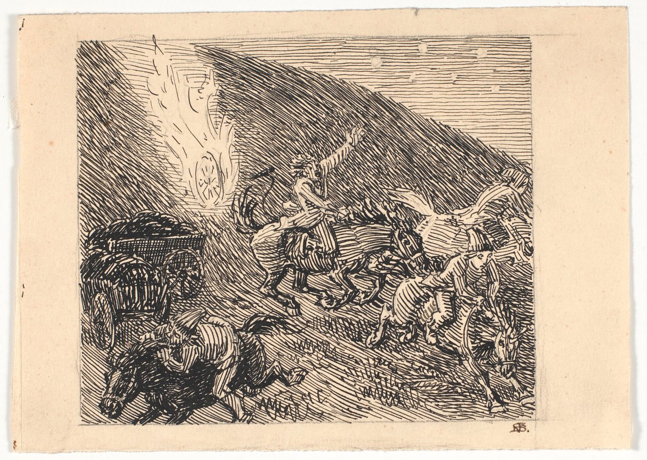 Travail préparatoire pour les pignons à Brunde - Niels Skovgaard