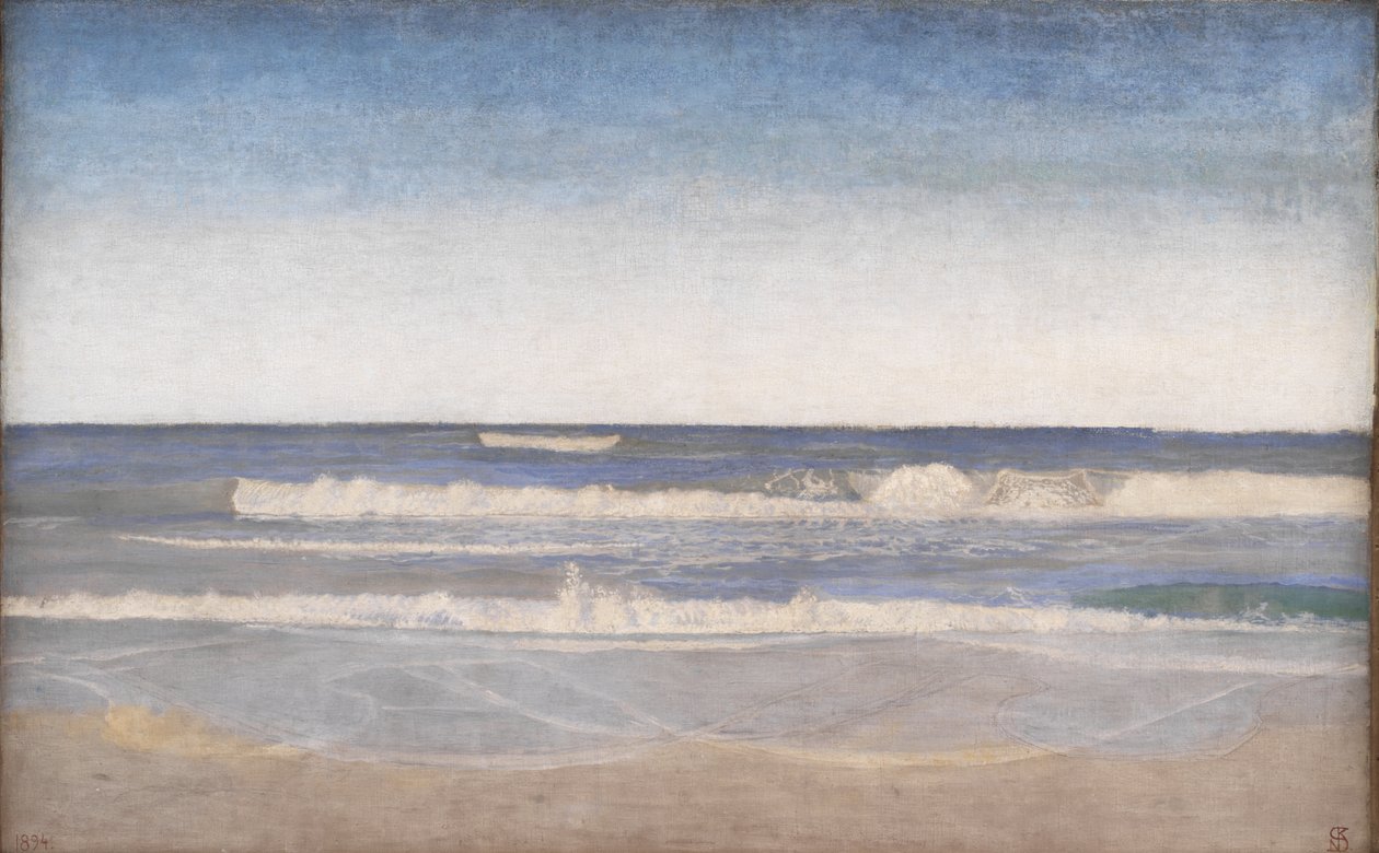 Grosses vagues sur la côte ouest du Jutland - Niels Skovgaard