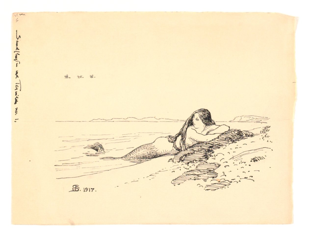 Illustration pour "Sandflugten ved Tisvilde" - Niels Skovgaard