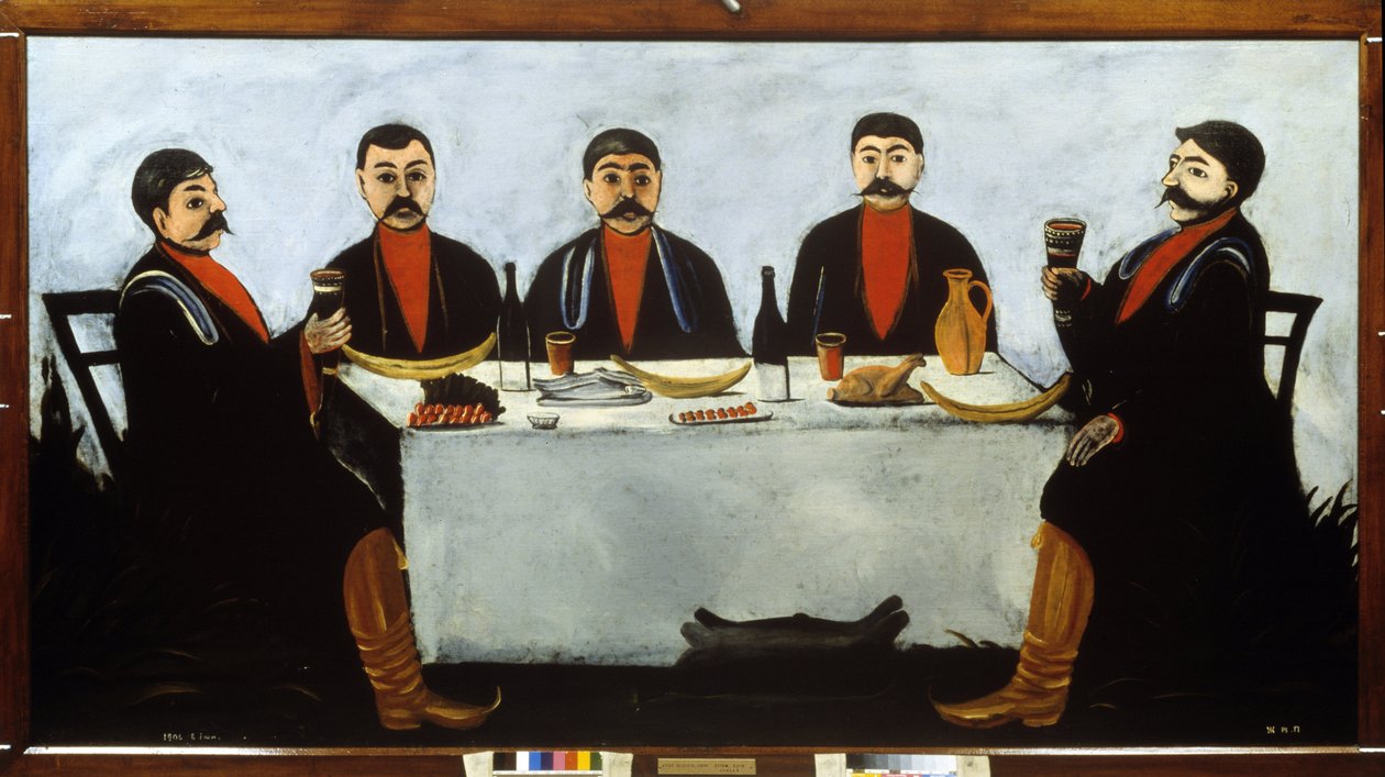 Le festin des cinq princes - Niko Pirosmani