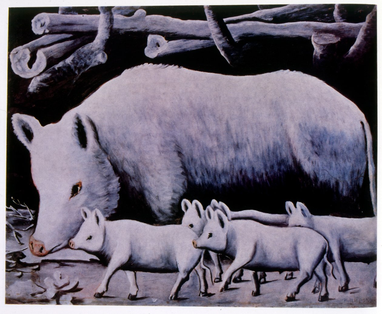 Les cochons blancs - Niko Pirosmani