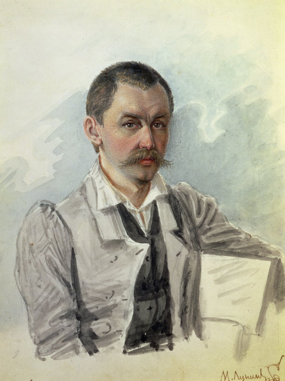 Portrait de M. Lunin (1787-1845) Prison de Pierre, 1836 - Nikolai Alexandrovich Bestuzhev