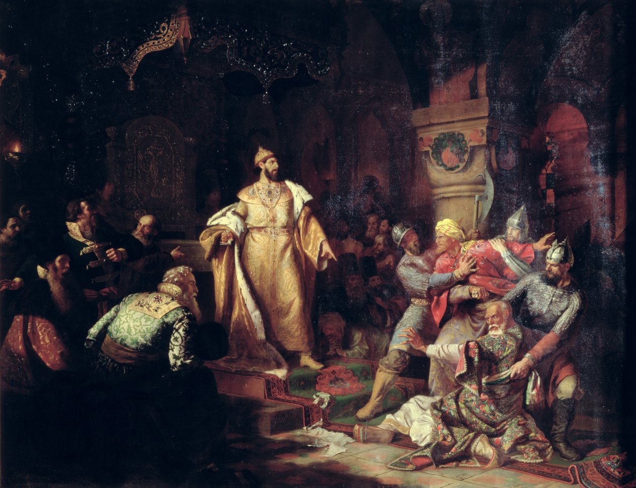 Tsar Ivan III déchirant l