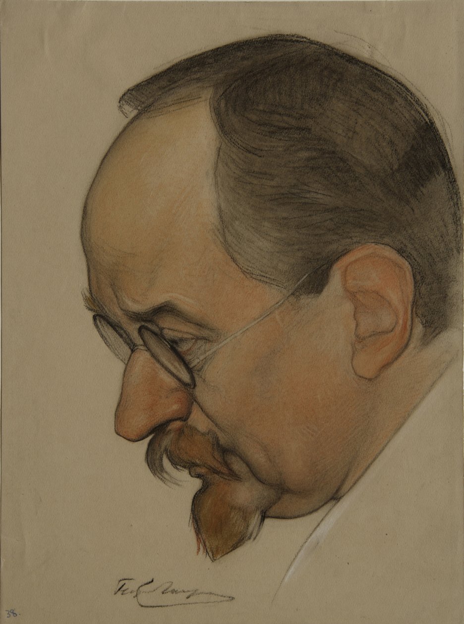 Portrait de Georgy Vasilyevich Chicherin 1872-1936, 1921 - Nikolai Andreevich Andreev