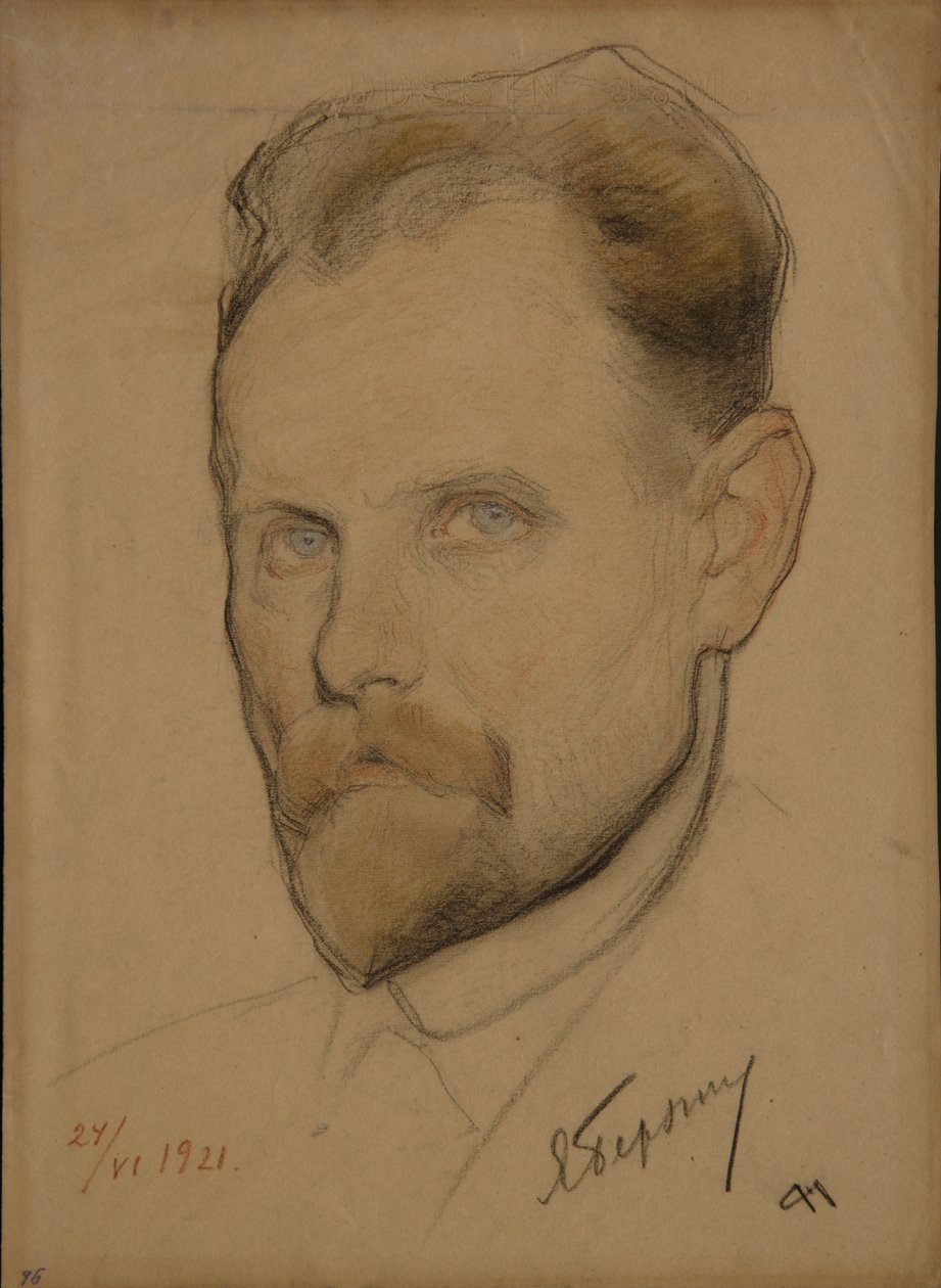 Portrait de Jan Berzin 1889-1938, 1921 - Nikolai Andreevich Andreev