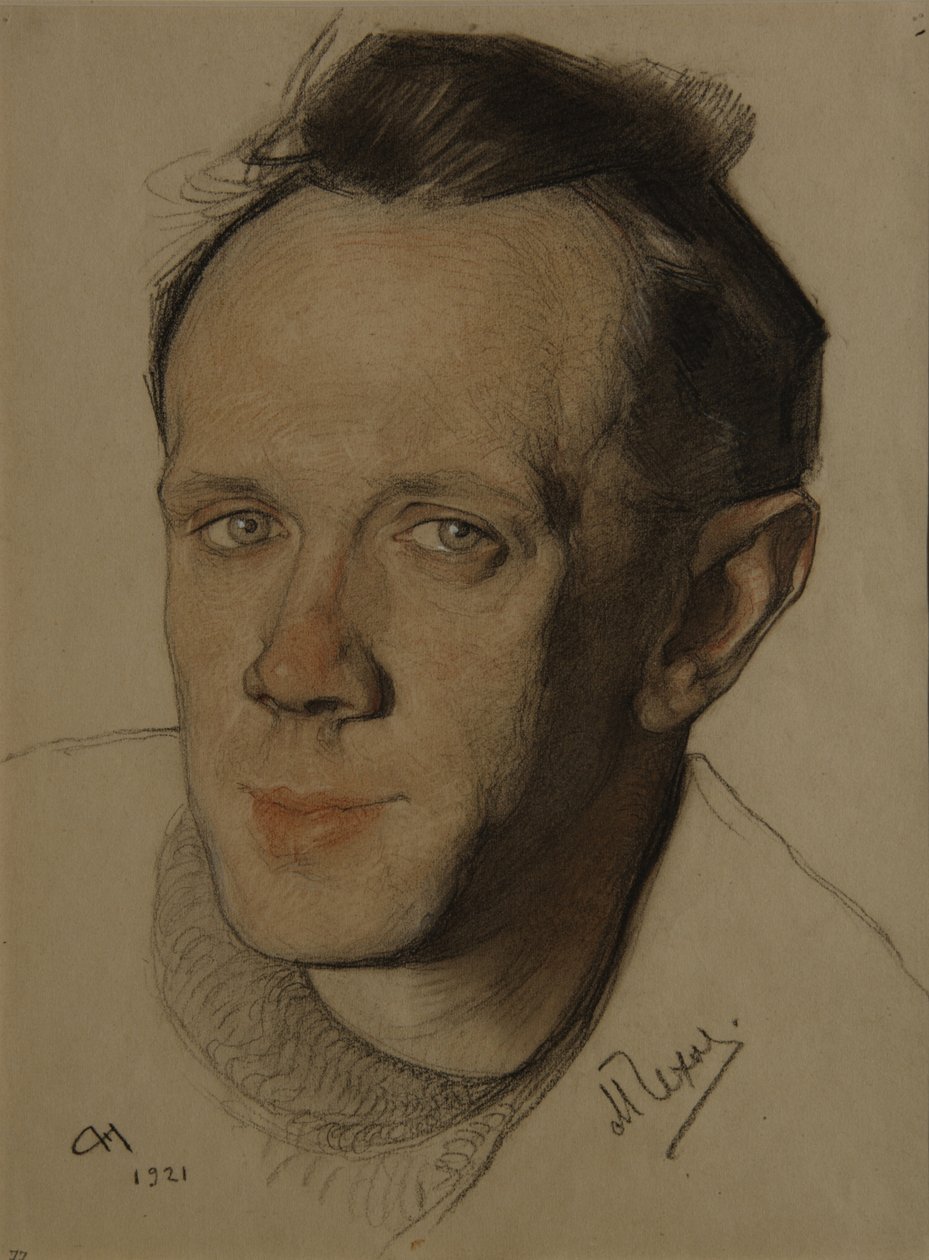 Portrait de Mikhaïl Aleksandrovitch Tchekhov 1891-1955, 1921 - Nikolai Andreevich Andreev
