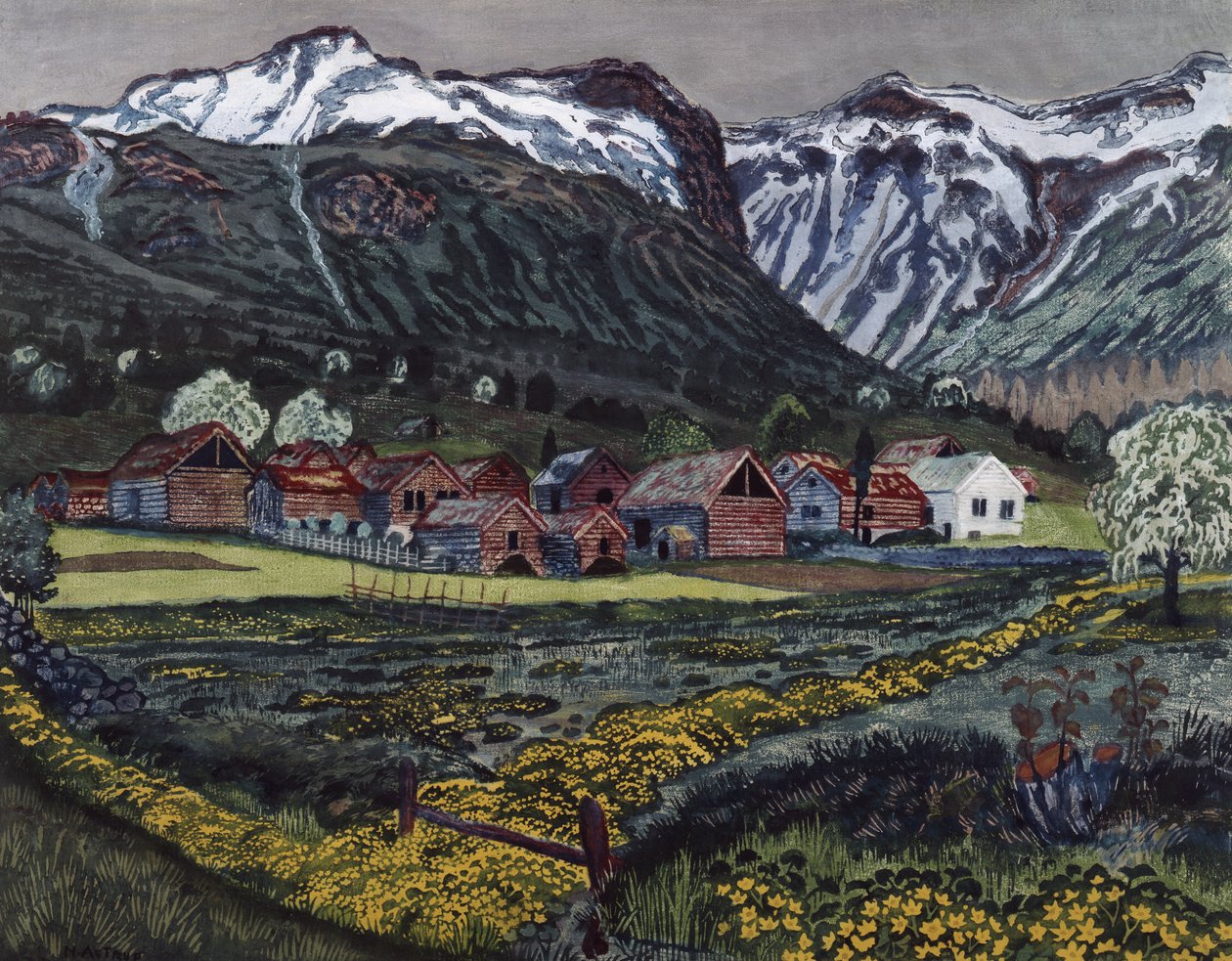 Nuit de renoncule - Nikolai Astrup