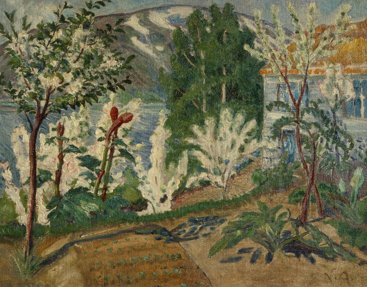 Fleurs blanches près de Jølstravannet - Nikolai Astrup