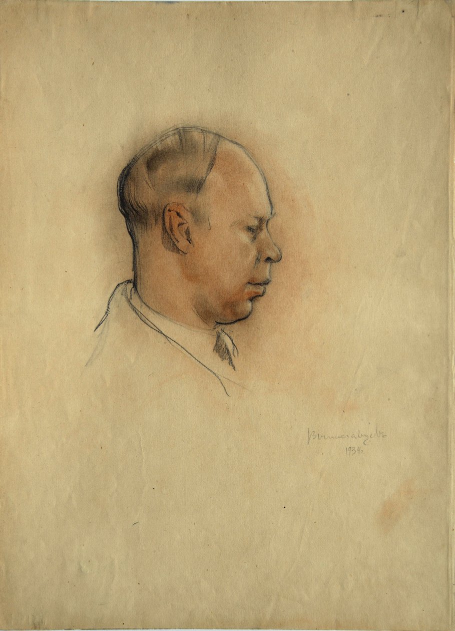 Portrait du compositeur Sergei Prokofiev (1891-1953) - Nikolai Nikolayevich Vysheslavtsev