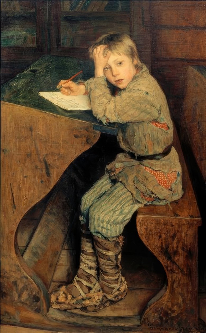 Dimanche dans une école de village - Nikolai P. Bogdanow Bjelski