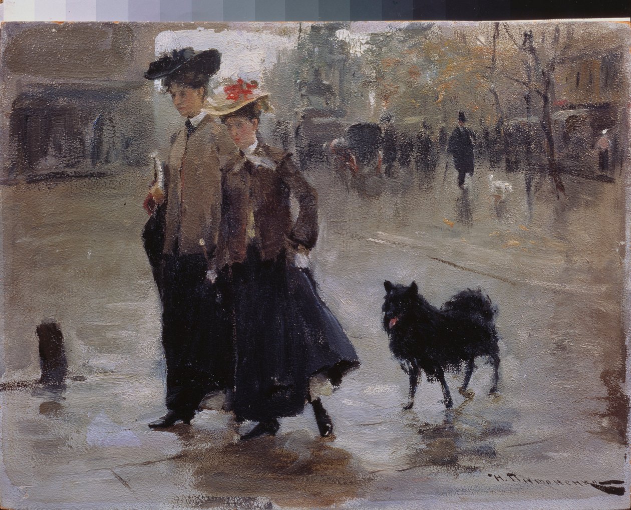 Une promenade. Peinture de Nikolai Kornilovich Pimonenko - Nikolai Pimonenko