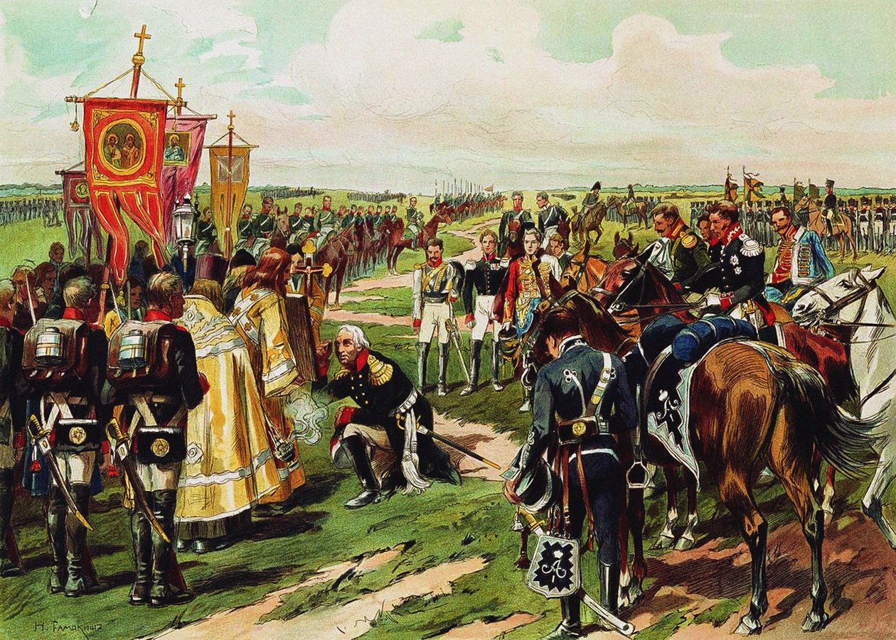 Maréchal Mikhaïl Koutouzov avant la bataille de Borodino, 1912 - Nikolai Semyonovich Samokish