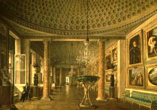 La Galerie de Peinture dans le Palais Stroganov, Saint-Pétersbourg - Nikolai Stepanovich Nikitin